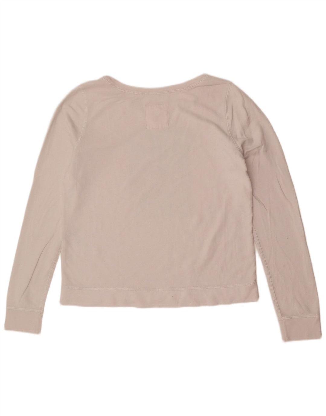 Felpa grafica Hollister da donna, maglione, UK 16, grande, bianco