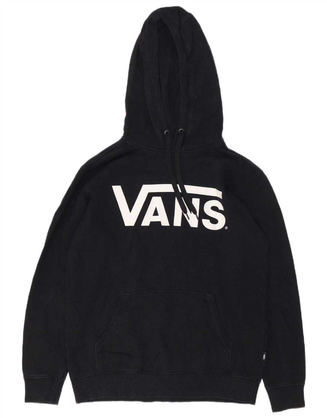 Felpa con cappuccio grafica da uomo Vans Small in cotone nero