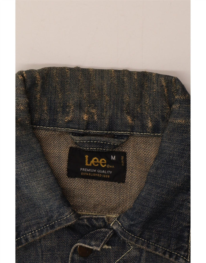 Giacca in denim da donna Lee UK 14 cotone blu medio