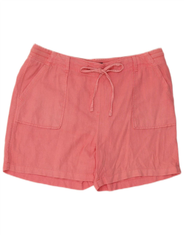 Pantaloncini da donna Marks & Spencer UK 14 Large W34 Lino rosa