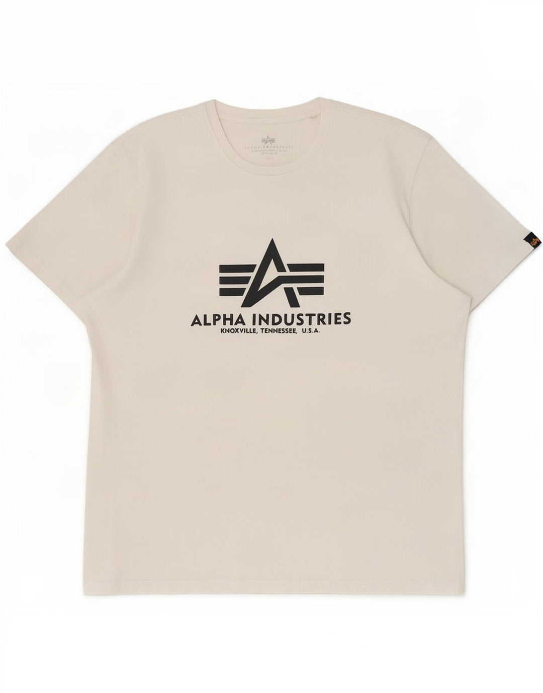 T-shirt grafica da uomo Alpha Industries, taglia grande, bianca