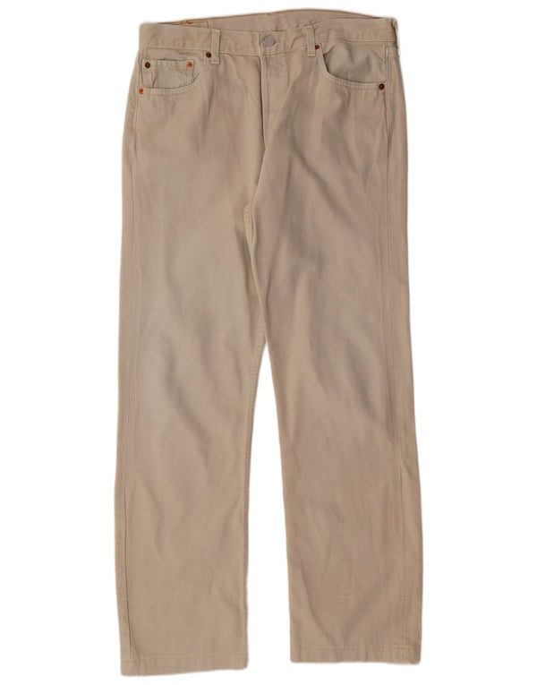 LEVI'S Jeans dritti da uomo 501 W36 L31 Cotone beige