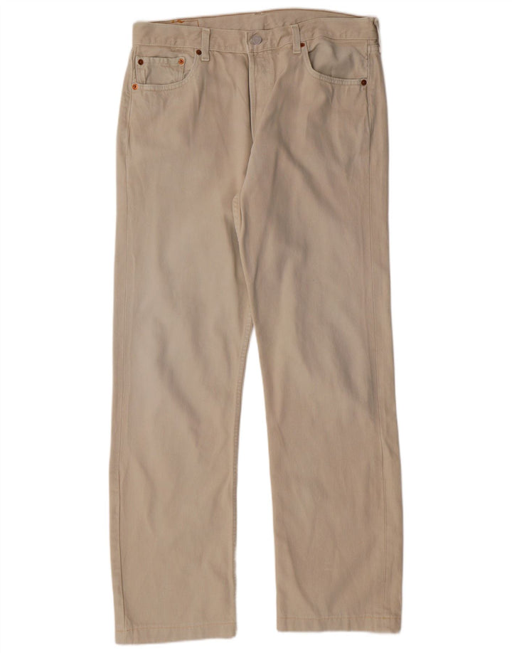 LEVI'S Jeans dritti da uomo 501 W36 L31 Cotone beige