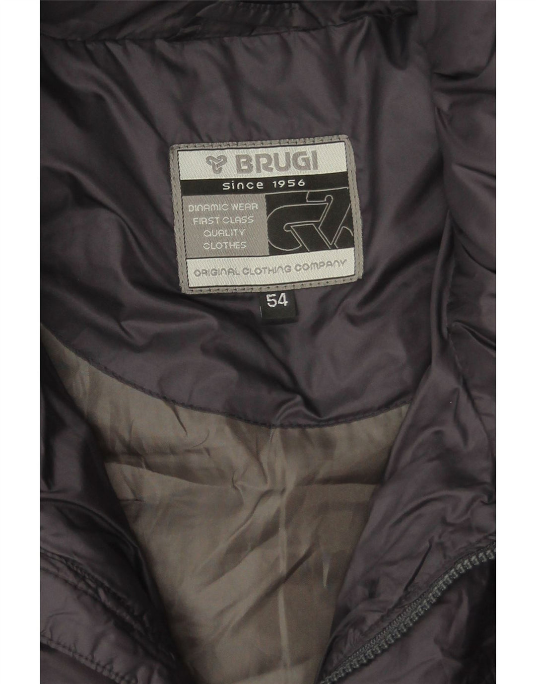 BRUGI Mens Padded Jacket IT 54 2XL Navy Blue