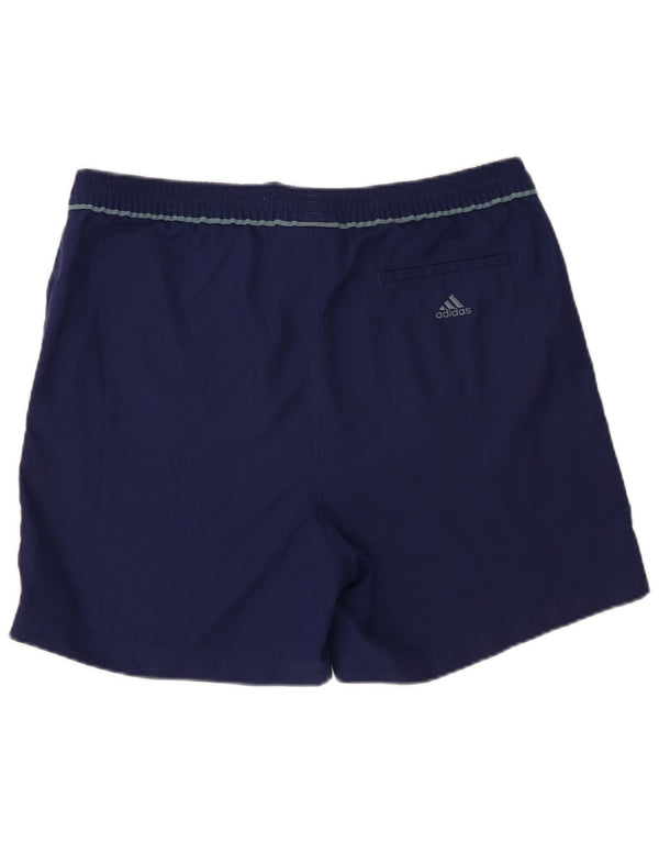 Pantaloncini da bagno Adidas da uomo grandi in poliestere blu navy