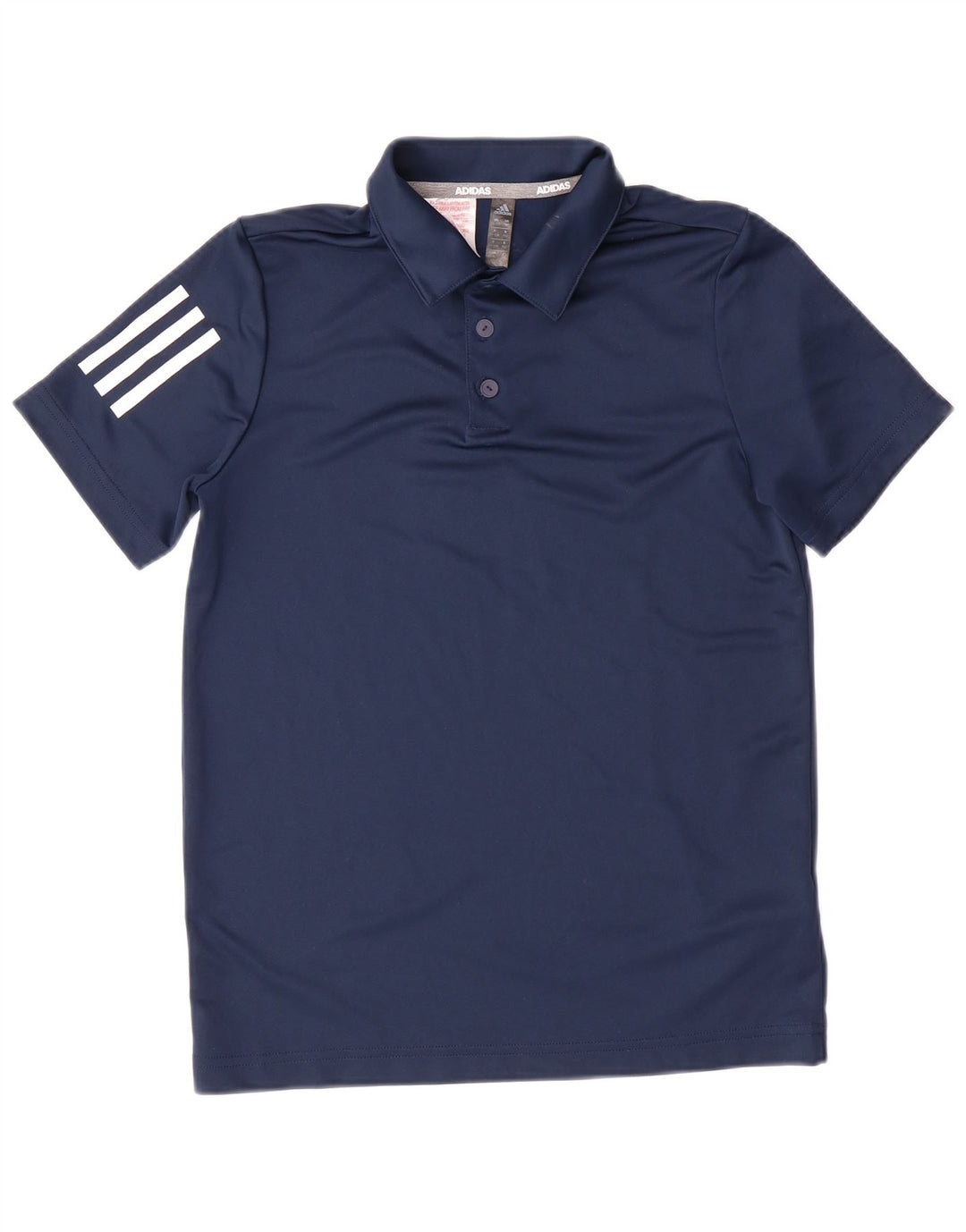 Polo ADIDAS da bambino 11-12 anni in poliestere blu navy