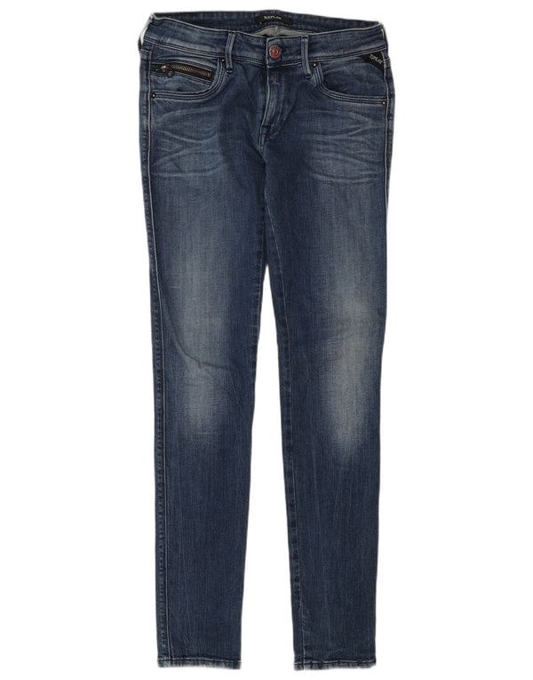 Replay Jeans skinny Yasmeen da donna W27 L30 cotone blu