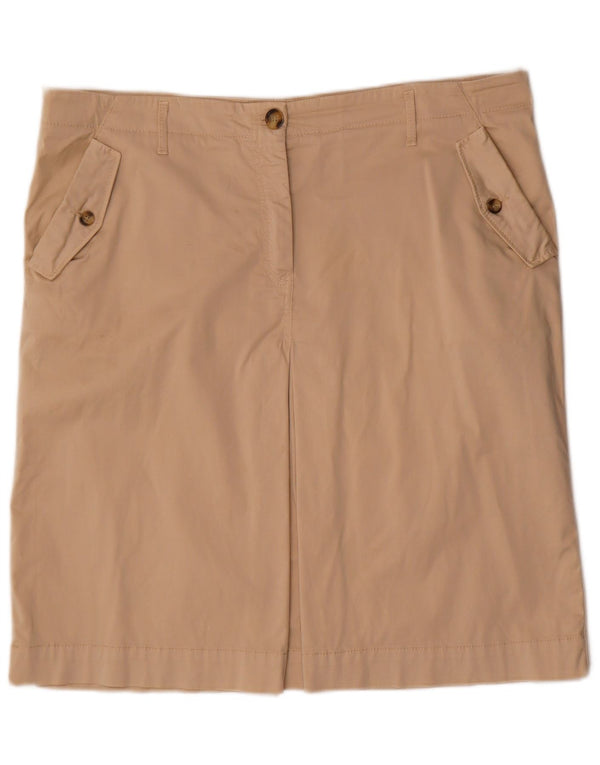 Gonna Dritta Donna Trussardi IT 52 2XL W38 Cotone Beige