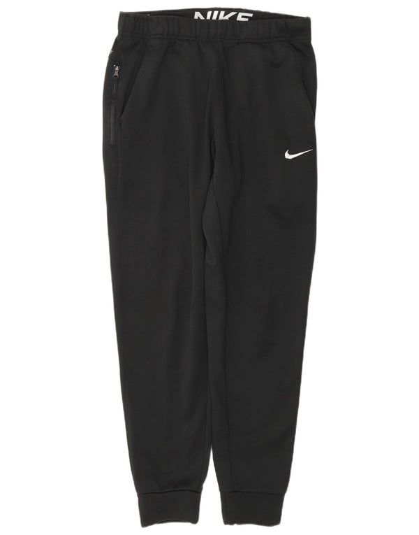 Pantaloni da tuta Nike Therma-Fit da uomo, pantaloni da jogging, piccoli, in poliestere nero