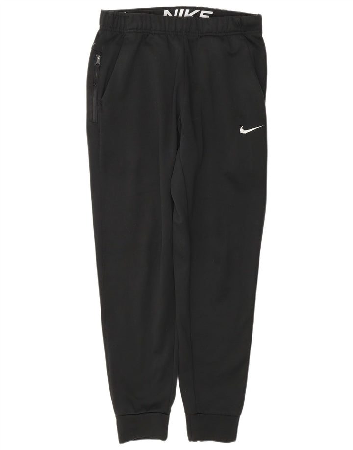 Pantaloni da tuta Nike Therma-Fit da uomo, pantaloni da jogging, piccoli, in poliestere nero