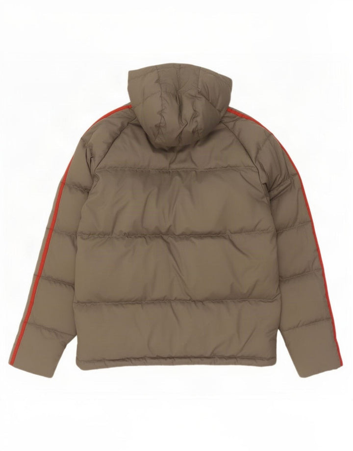 Giacca imbottita con cappuccio da uomo Adidas UK 36 piccola grigia