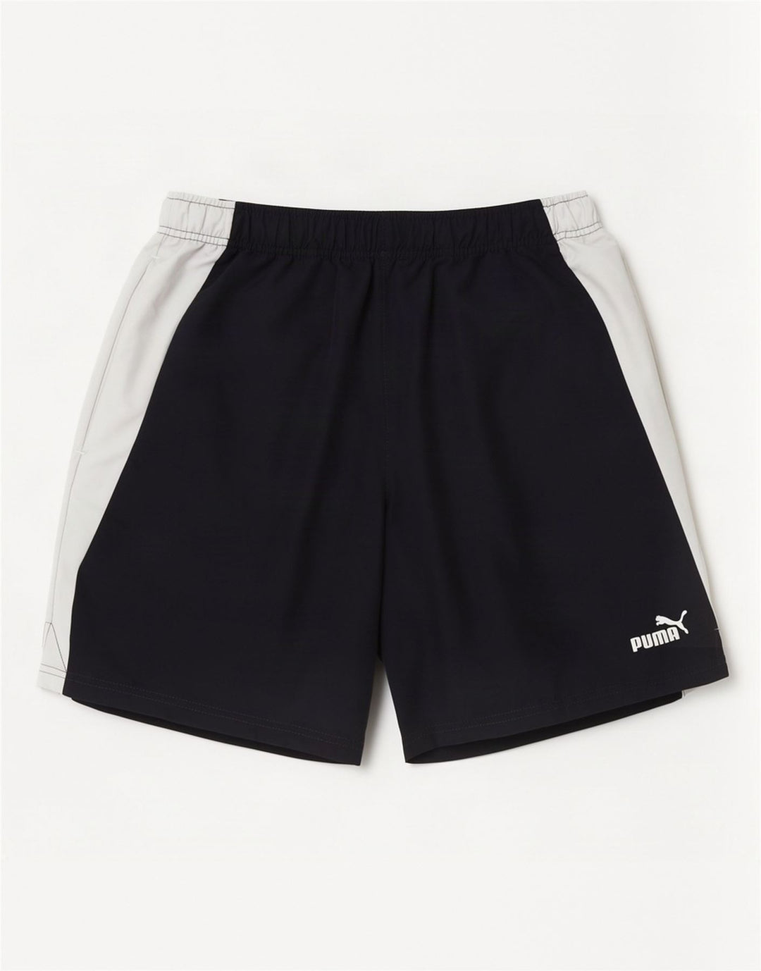 Pantaloncini sportivi da uomo Puma Medium in poliestere color block blu navy