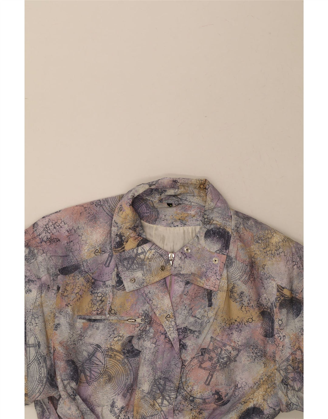 VINTAGE Womens Windbreaker Coat EU 38 Medium Multicoloured Vintage Vintage and Second-Hand Vintage from Messina Hembry 