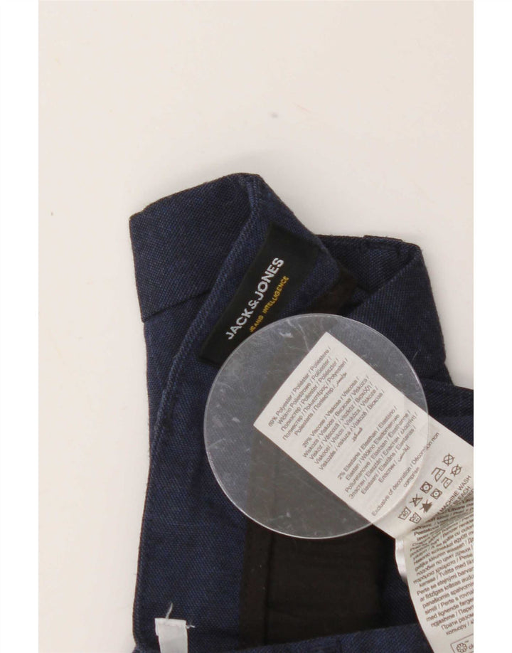 Pantaloncini chino da uomo Jack & Jones grandi W34 poliestere blu navy