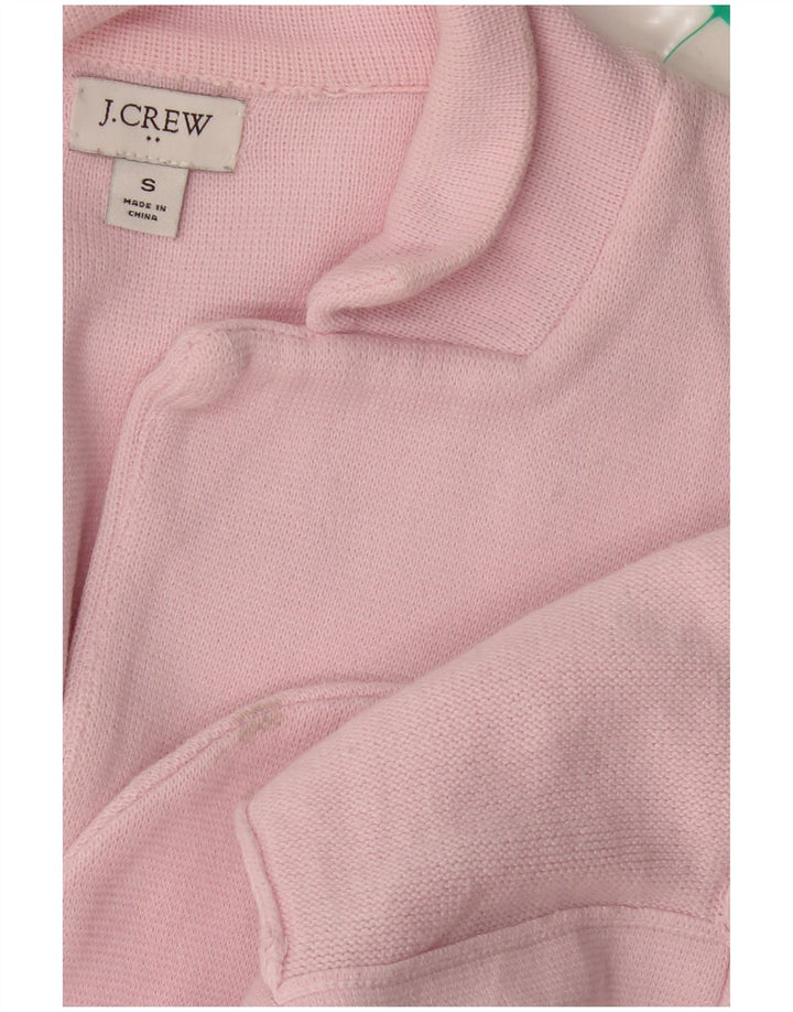 J. CREW Maglione cardigan oversize da donna UK 10 piccolo rosa