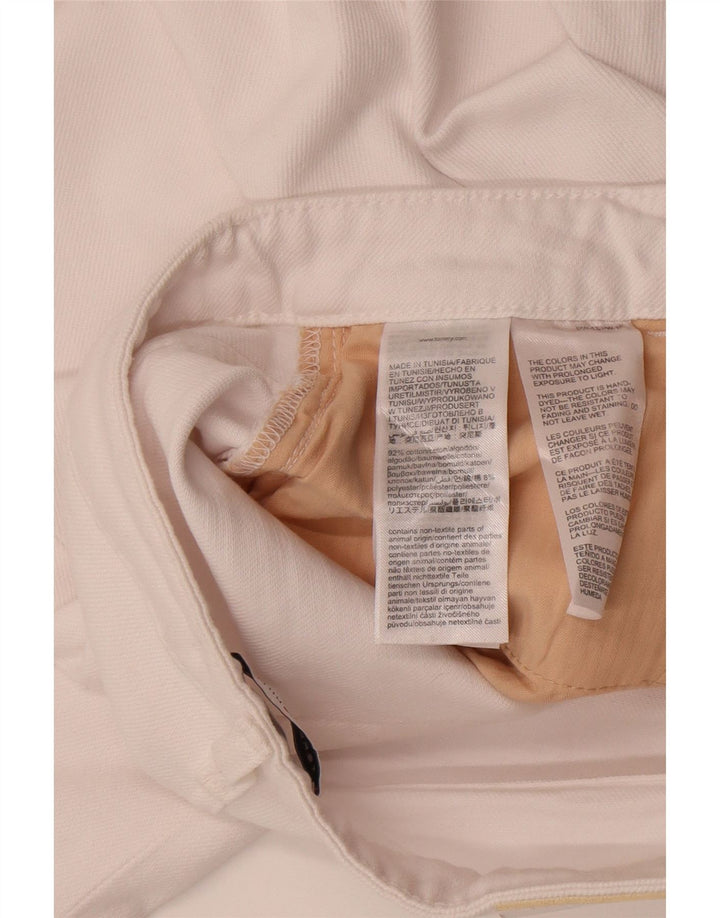 Jeans dritti da donna Tommy Hilfiger W27 L30 cotone bianco