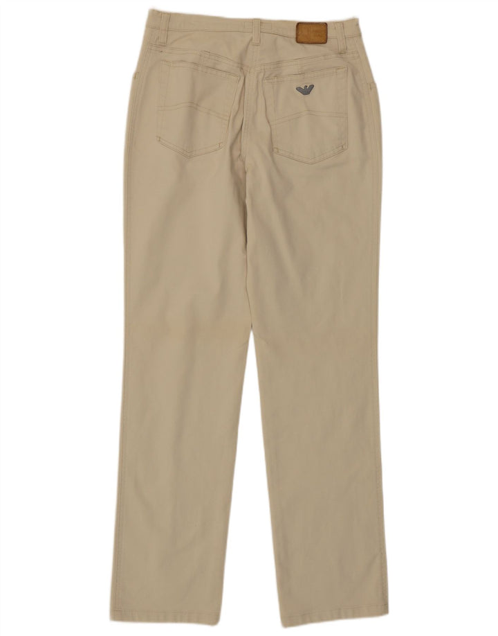 Pantaloni casual dritti da donna Armani W30 L30 Beige