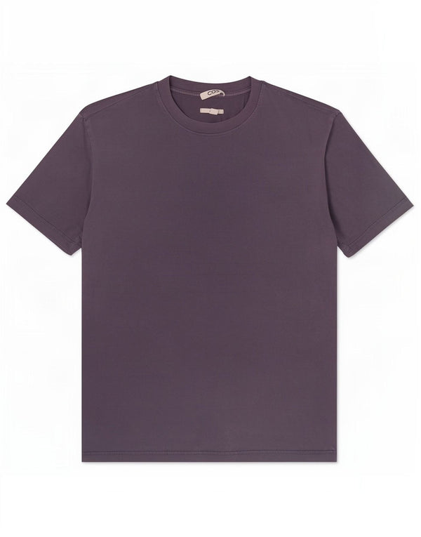 T-shirt Cos da uomo dalla vestibilità comoda, top in cotone blu navy medio