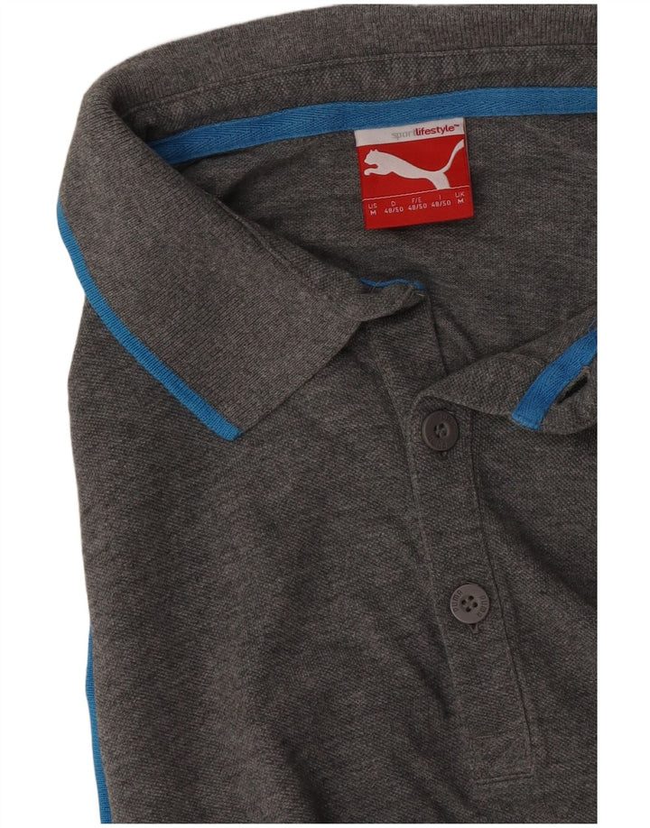 Polo Puma da uomo di colore grigio medio
