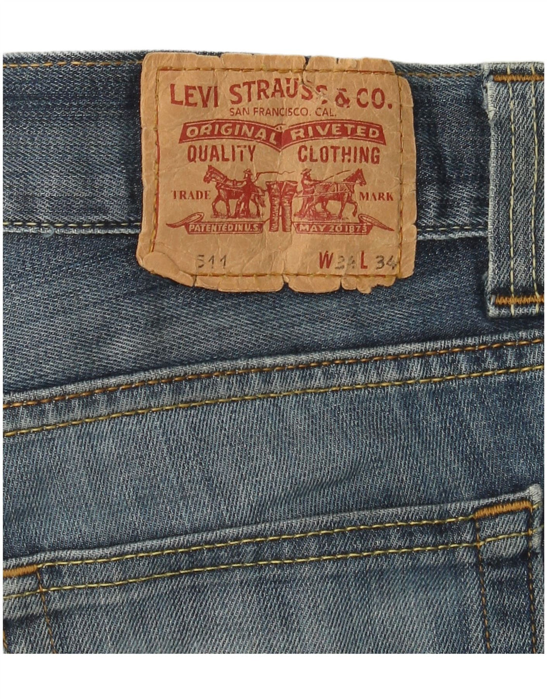 LEVI'S Jeans 511 slim da uomo W34 L26 Blu