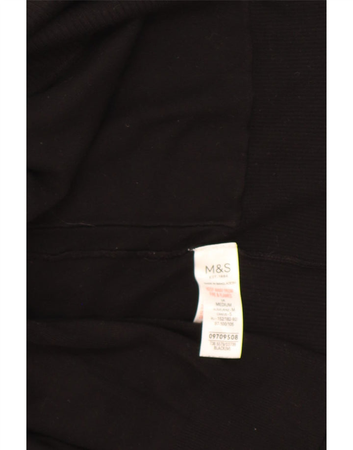 Maglione cardigan aperto lungo da donna Marks & Spencer UK 14 medio nero