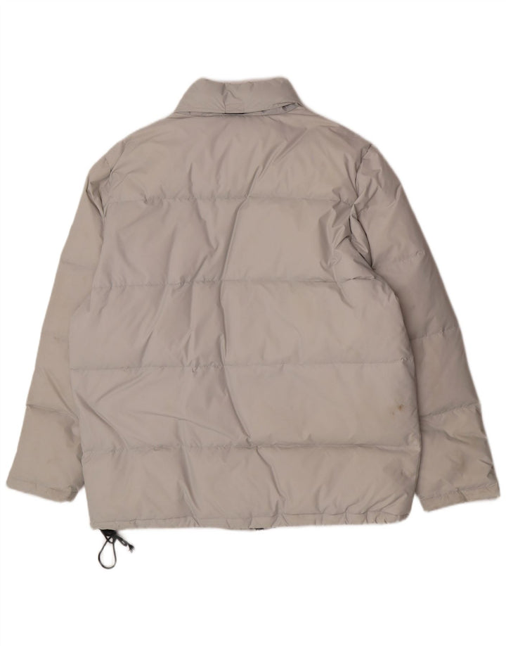 Giacca imbottita con cappuccio da uomo Champion UK 40 grande nylon grigio