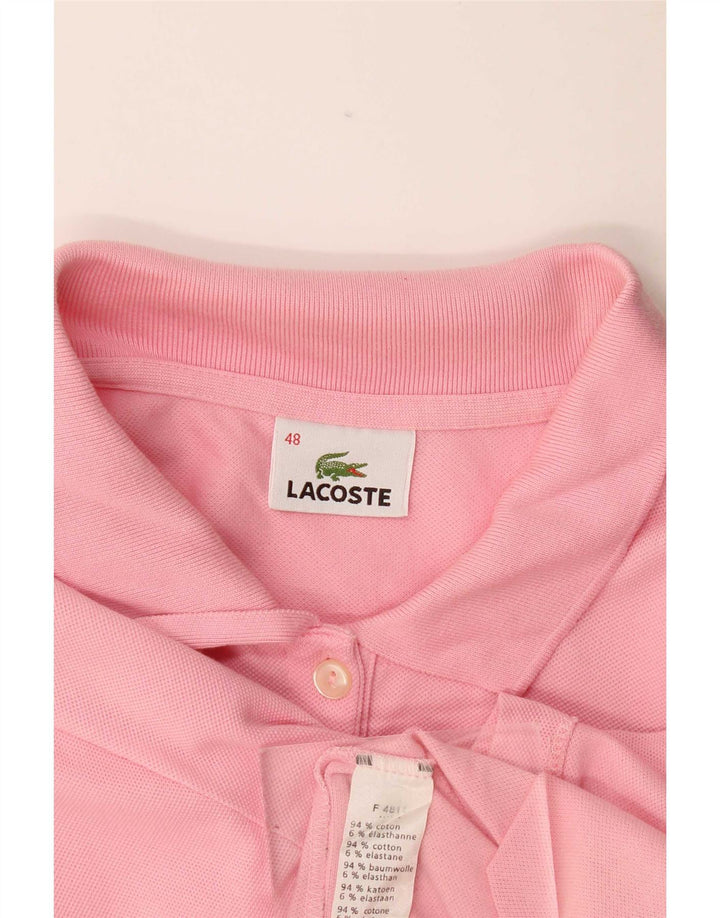 Polo da donna Lacoste taglia 48 XL in cotone rosa
