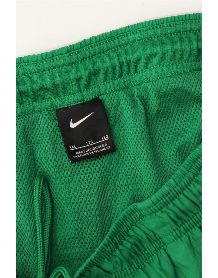 Pantaloncini da bagno da uomo Nike 2XL nylon color block verde