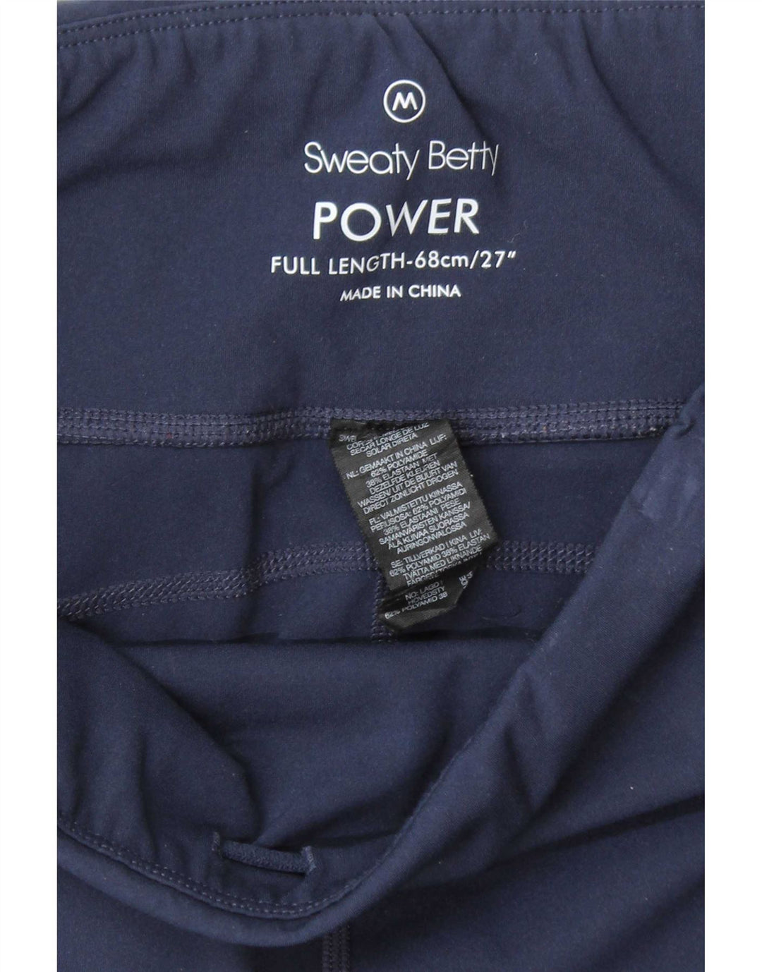 Leggings da donna Sweaty Betty UK 14 medio blu navy in poliammide