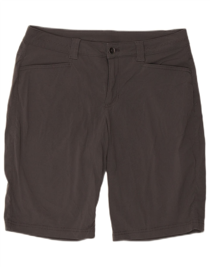 Pantaloncini da trekking da donna Eddie Bauer US 10 Large W32 Nylon grigio
