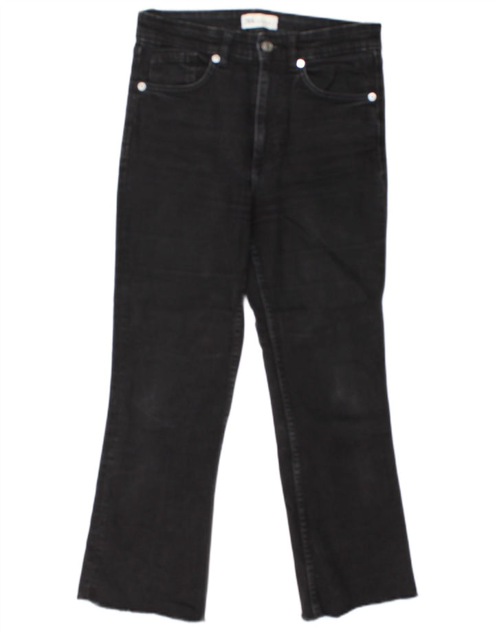 Jeans corti da donna Zara EU 40 medi W30 L24 neri