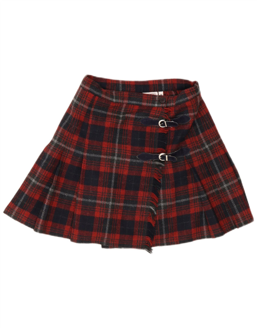 Gonna mini avvolgente da donna Stefanel IT 38 XS W22 lana scozzese rossa