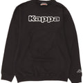 Felpa grafica da uomo Kappa Jumper XL in cotone nero