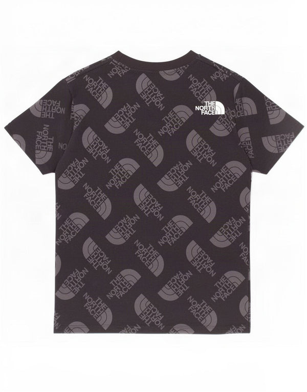 T-shirt grafica per ragazzi The North Face Top 9-10 anni cotone nero medio