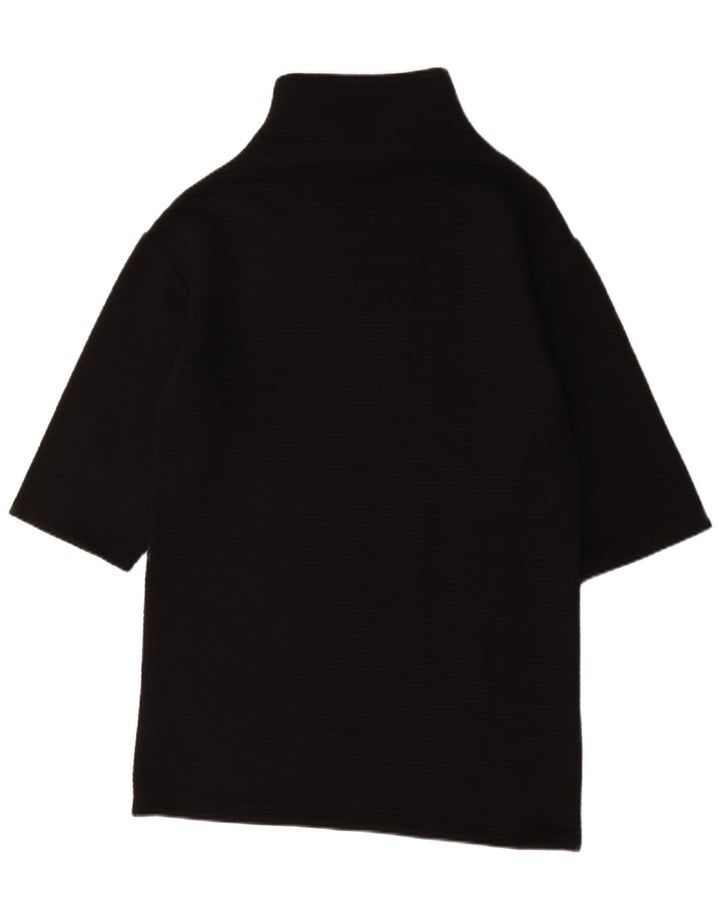Top Zara da donna manica 3/4 UK 14 poliestere nero medio