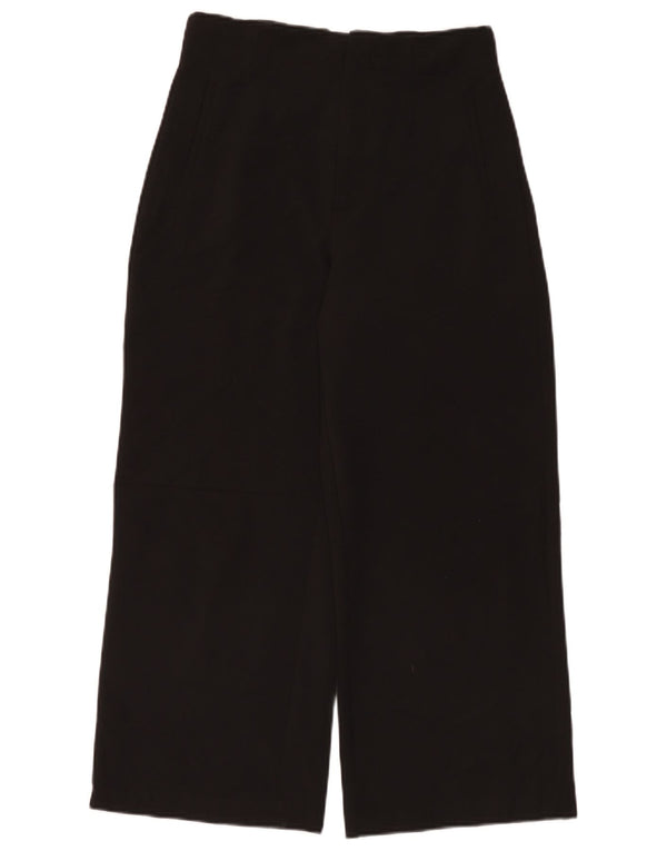 Zara Womens High Waist Wide Leg Casual Trousers Medium W28 L26 Black