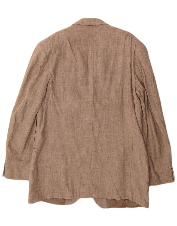 Giacca blazer a 3 bottoni Marks & Spencer da uomo UK 42 grande lino beige