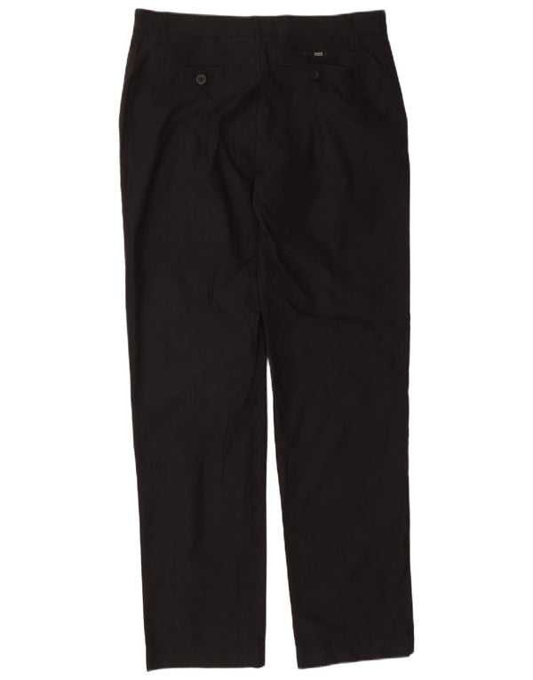 Pantaloni chino dritti kaki da uomo Calvin Klein W34 L33 cotone nero