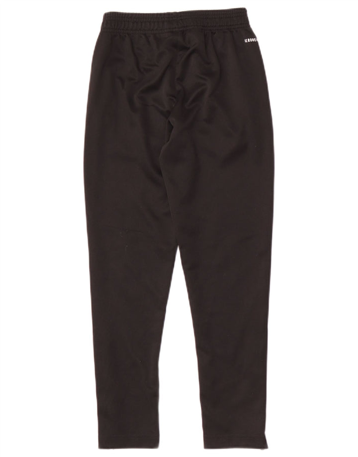 Pantaloni della tuta Adidas Aeroready da ragazzo 9-10 anni in poliestere nero