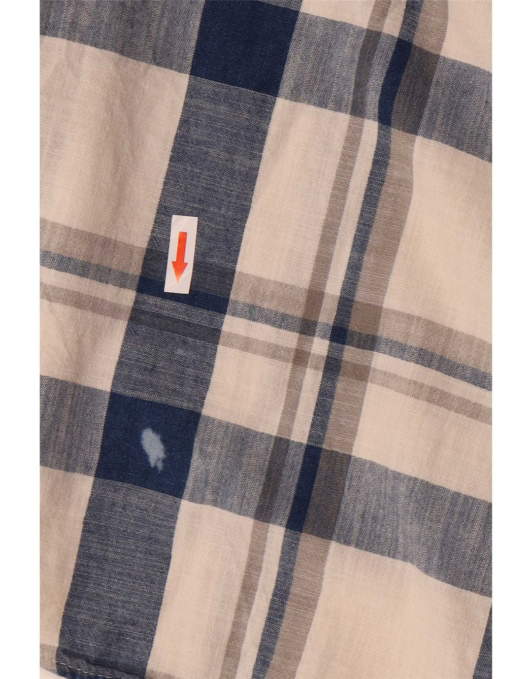 Camicia da uomo Wrangler grande in cotone a quadri beige