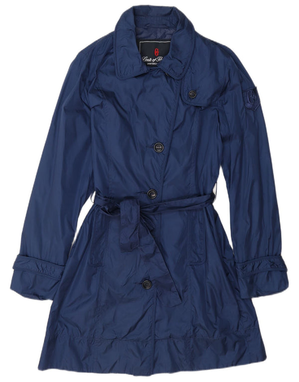 Trench Donna Conte of Florence IT 42 Medio Blu Navy Poliammide