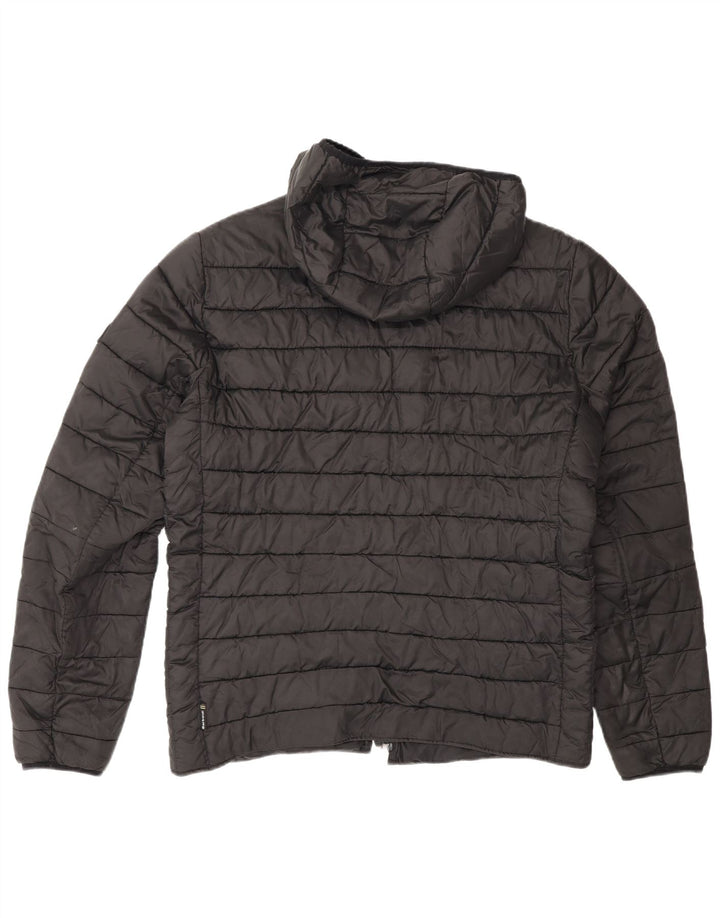 Giacca imbottita con cappuccio da uomo Barbour UK 40 grande poliestere nero