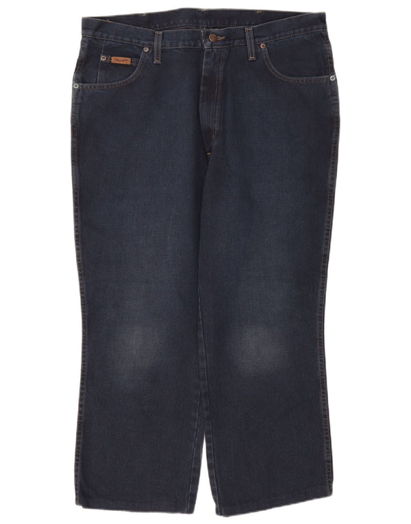 Jeans dritti da donna Wrangler Ohio W38 L27 cotone blu navy