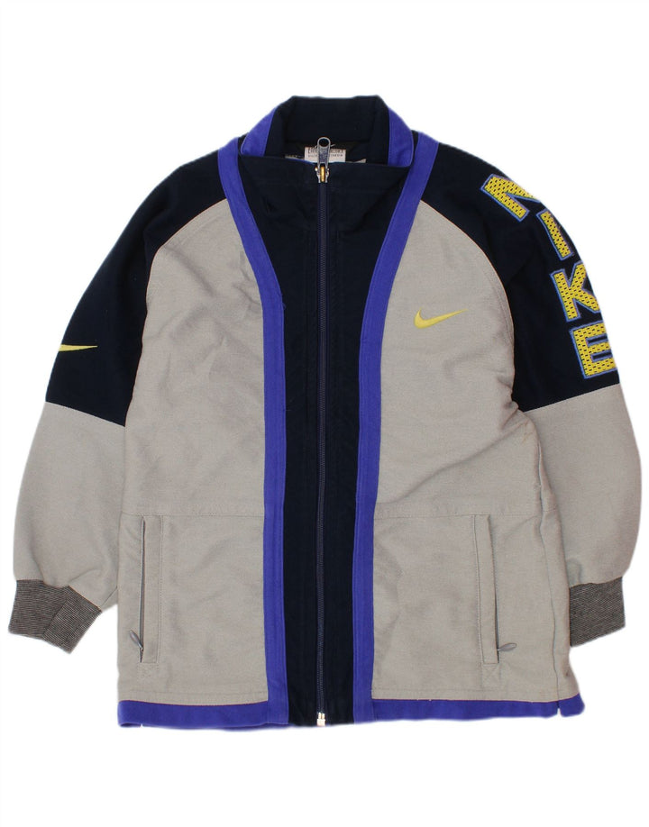 Giacca da tuta con grafica NIKE per ragazzi 5-6 anni Colorblock grigio medio