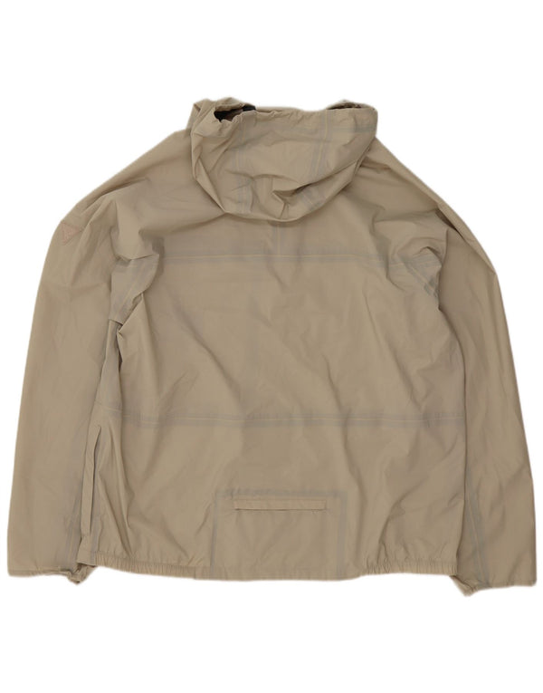 Guess Giacca antipioggia da uomo con cappuccio UK 42 XL Beige Polietilene