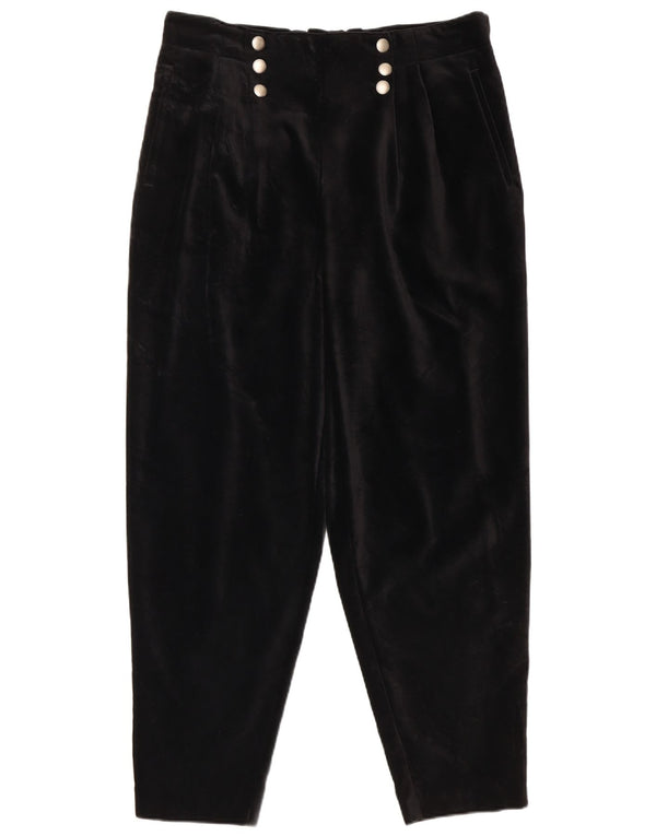 Pantaloni casual in velluto affusolati nuovi da donna C&A EU 46 XL W34 L28 neri