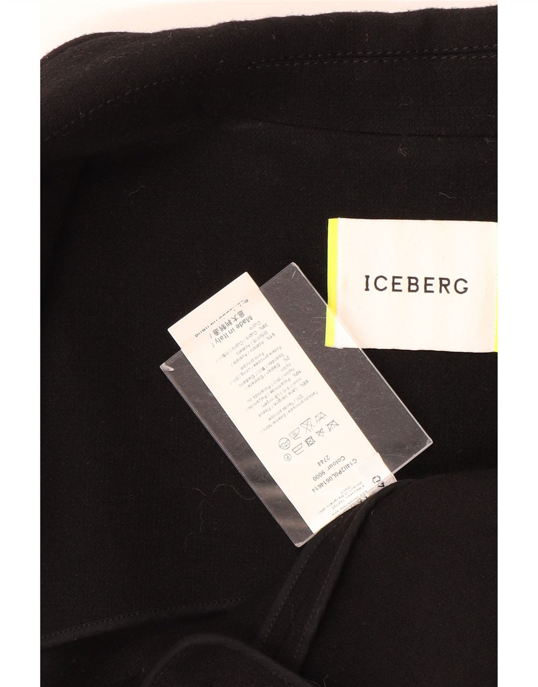 Giacca blazer doppiopetto vestibilità ampia da donna Iceberg IT 40 piccola nera