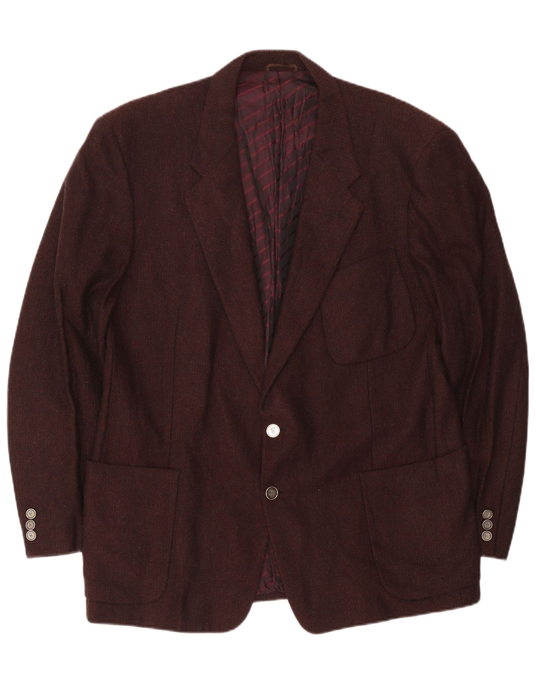 Giacca blazer da uomo a 2 bottoni Cerruti 1881 UK 40 grande lana d'agnello marrone