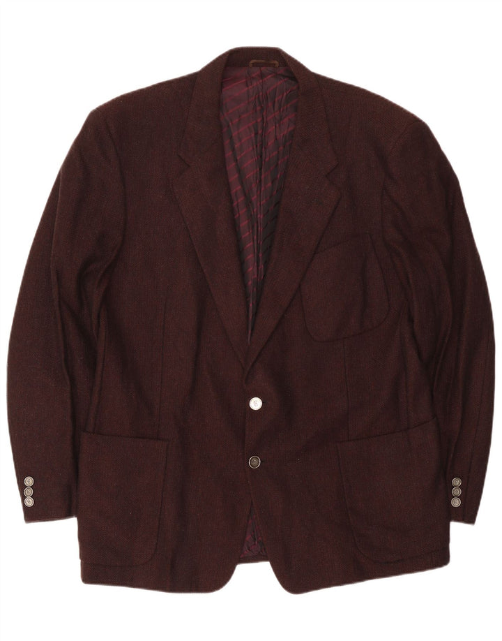 Giacca blazer da uomo a 2 bottoni Cerruti 1881 UK 40 grande lana d'agnello marrone