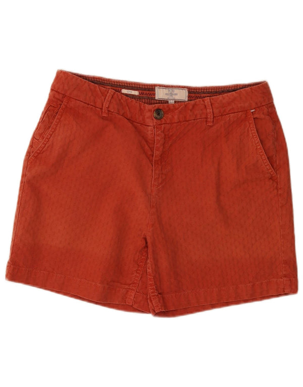 Pantaloncini chino da donna Fat Face UK 12 medi W32 cotone rosso